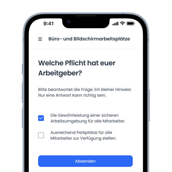 Interaktive Inhalte für mehr Lernerfolg: Online-Unterweisungen, die Wissen festigen und nachhaltig wirken.