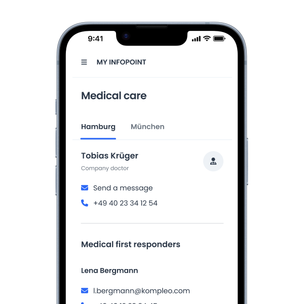 Comprehensive support from experienced medical specialists